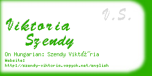 viktoria szendy business card